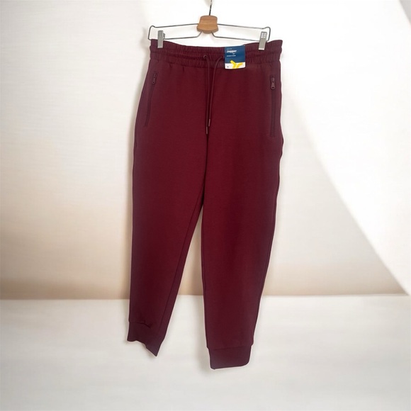 Old Navy Pants - Old Navy Burgundy Jogger Pants size medium